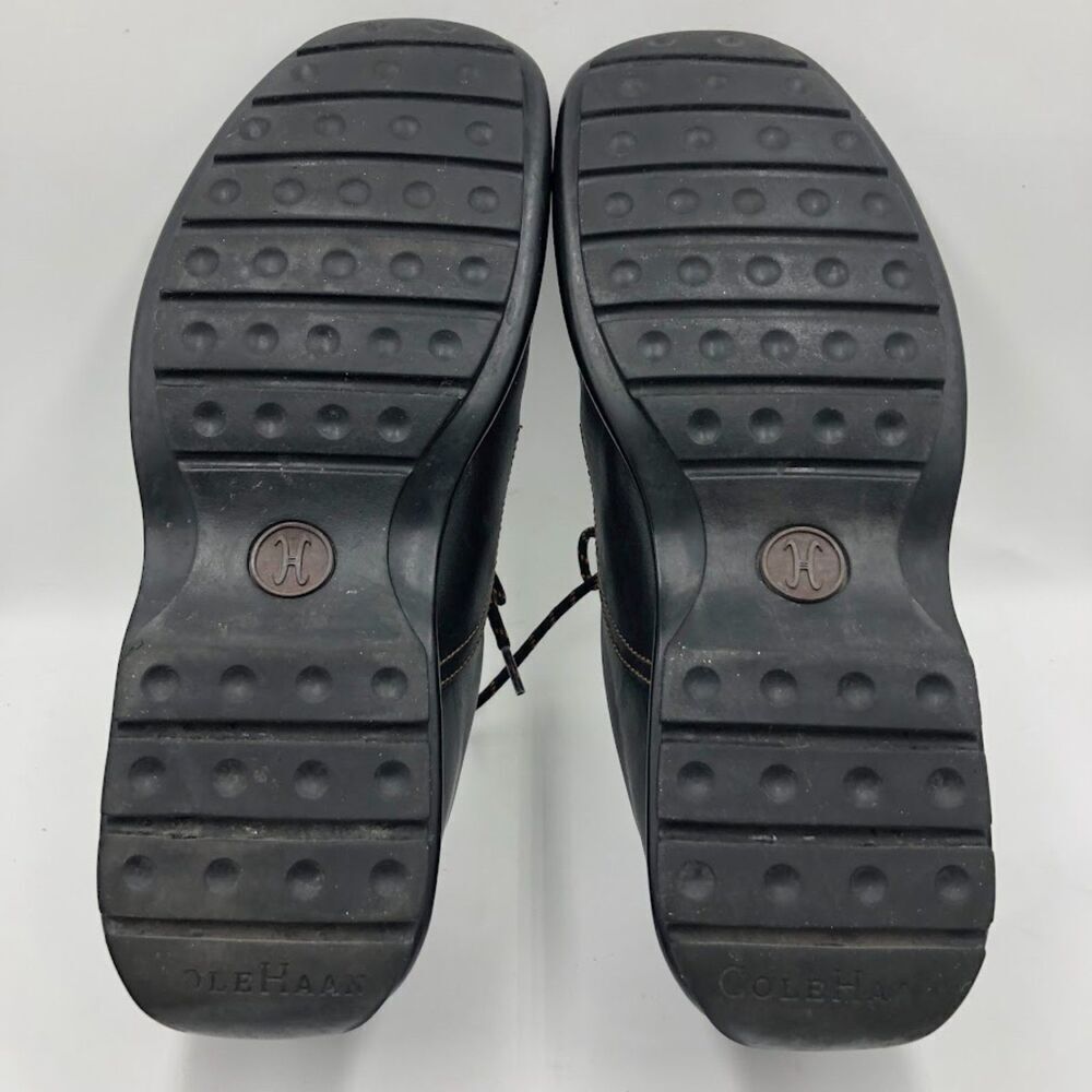 Cole Haan Men's Black Square Toe Lace Up Business Casual Comfort Size 9.5M - Picture 8 of 14